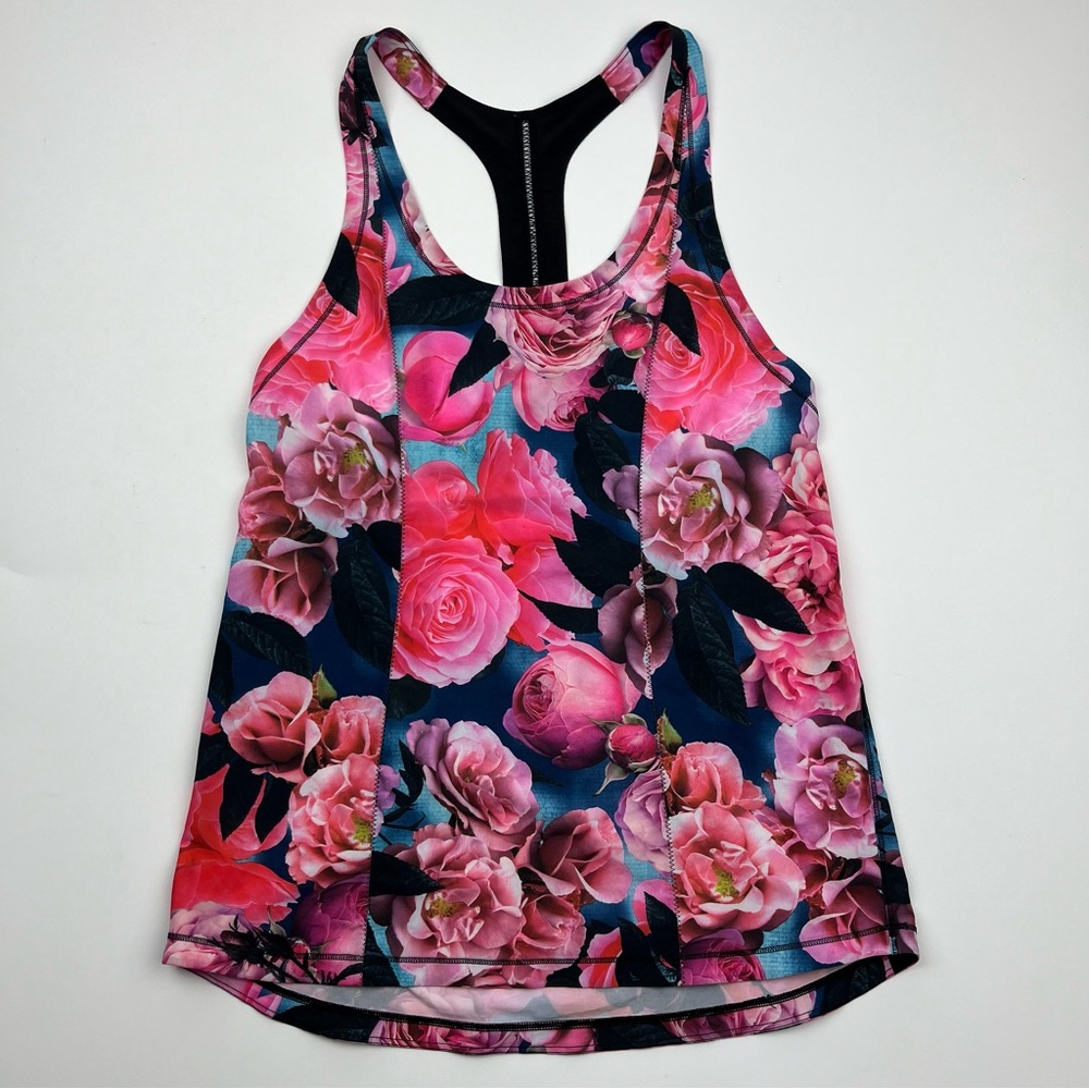 Lululemon Lightened Up Singlet Secret Garden / Black Floral